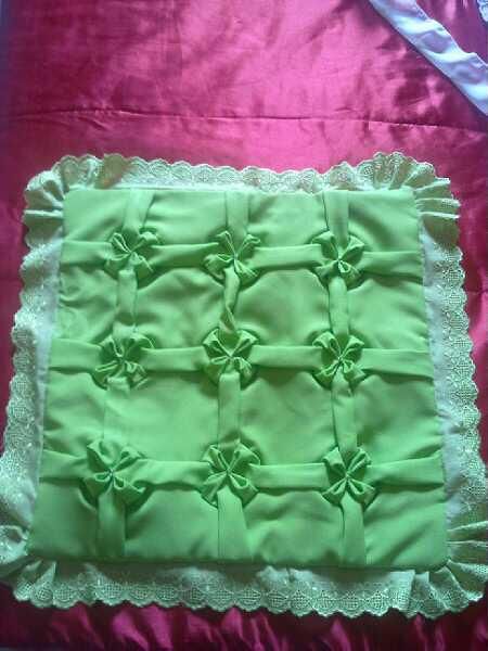 Capa almofada ponto flor